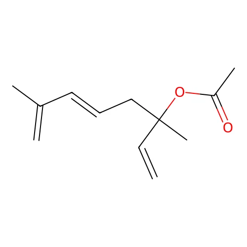 1,5,7-Octatrien-3-ol, 3,7-dimethyl-, 3-acetate structure
