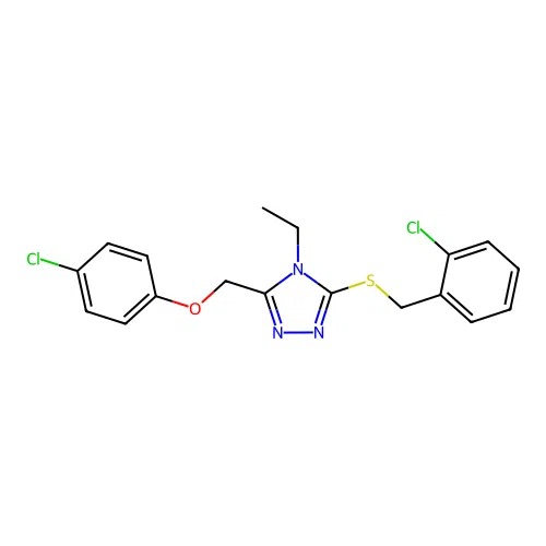 C18H17Cl2N3OS structure
