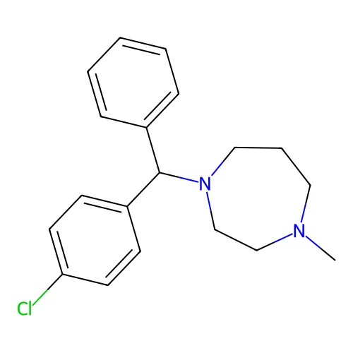 Homochlorcyclizine structure