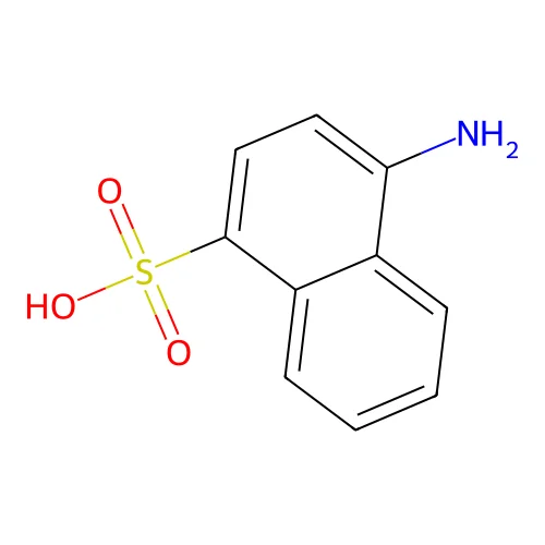 4-Amino-1-naphthalenesulfonic acid structure