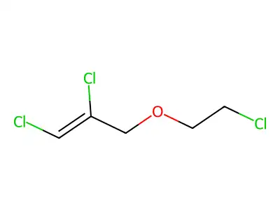 Ether, 2-chloroethyl 2,3-dichloroallyl structure