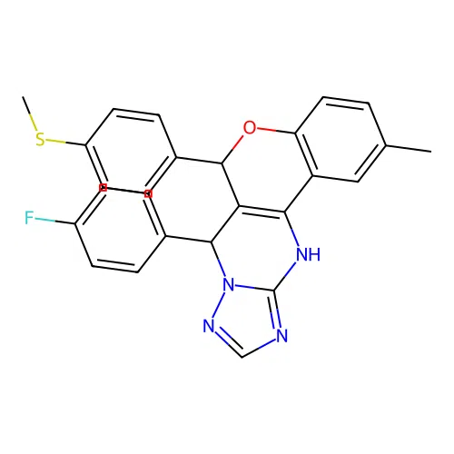C26H21FN4OS structure