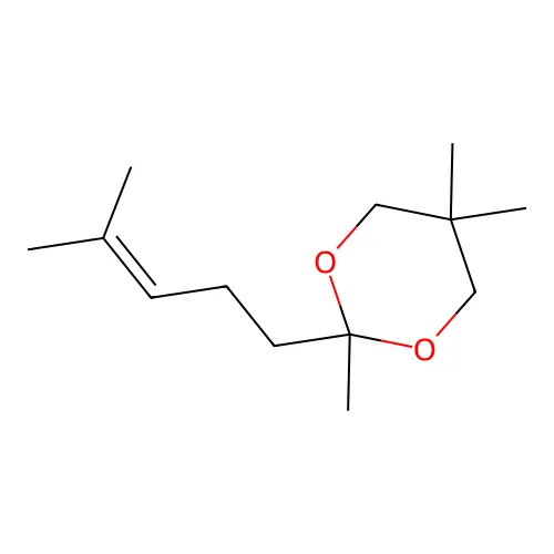 2,5,5-Trimethyl-2-(4-methyl-3-pentenyl)-1,3-dioxane structure