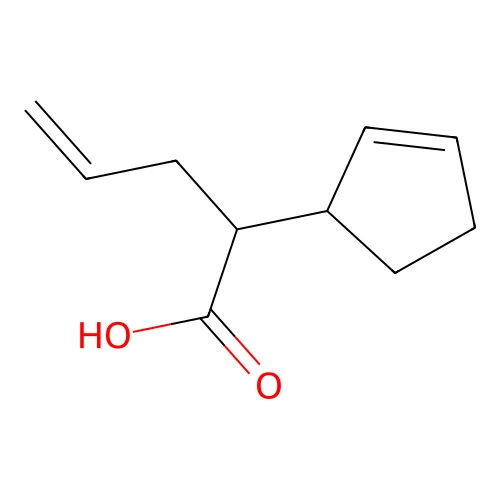 alpha-Allylcyclopent-2-ene-1-acetic acid structure