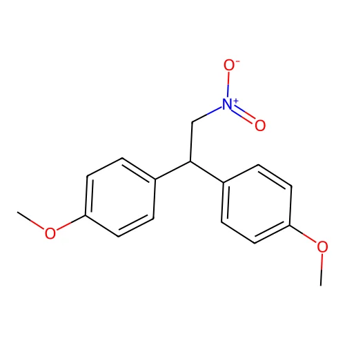 Benzene, 1,1'-(2-nitroethylidene)bis(4-methoxy- structure