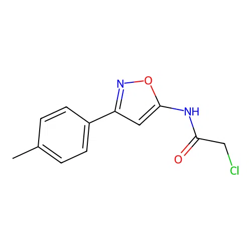 2-chloro-N-[3-(4-methylphenyl)-1,2-oxazol-5-yl]acetamide structure