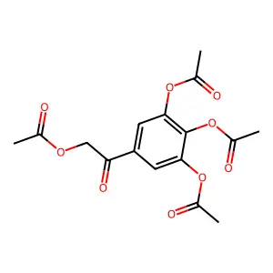 5-(2-Acetoxyacetyl)benzene-1,2,3-triyl triacetate structure