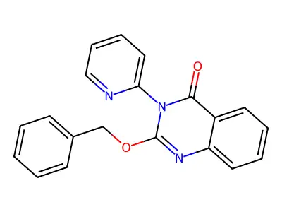 4(3H)-Quinazolinone, 2-(phenylmethoxy)-3-(2-pyridinyl)- structure