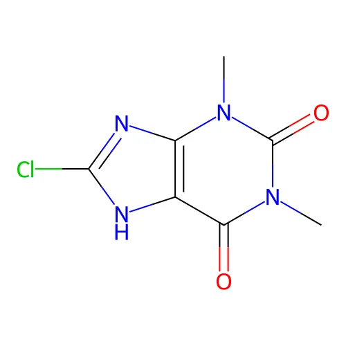 8-Chlorotheophylline structure