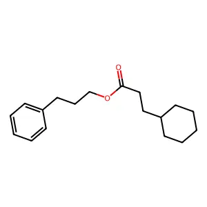 3-Phenylpropyl cyclohexanepropionate structure