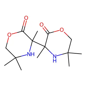 3,5,5-Trimethyl-2-morpholinon-3-yl radical dimer structure