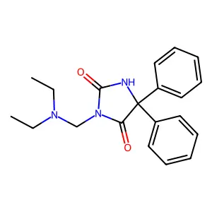 Hydantoin, 3-((diethylamino)methyl)-5,5-diphenyl- structure