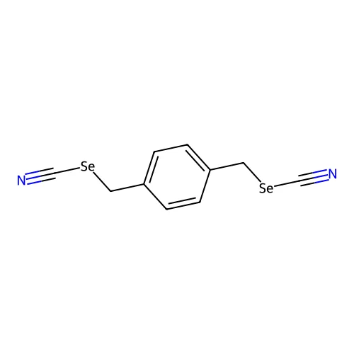 Se,Se'-(1,4-Phenylenebis(methylene)) diselenocyanate structure