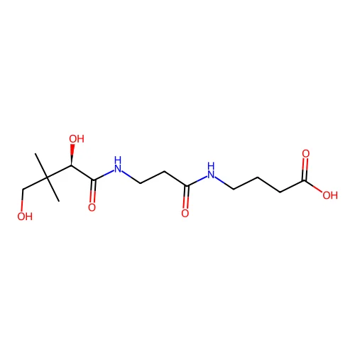 N-D-(+)-Pantothenoyl-gamma-aminobutyric acid structure