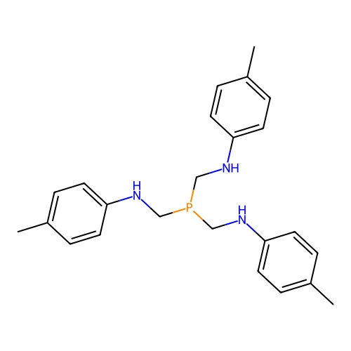 Benzenamine, N,N',N''-(phosphinidynetris(methylene))tris(4-methyl- structure