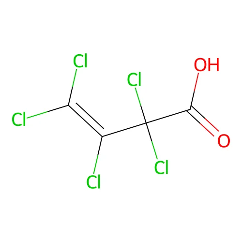 2,2,3,4,4-Pentachloro-3-butenoic acid structure