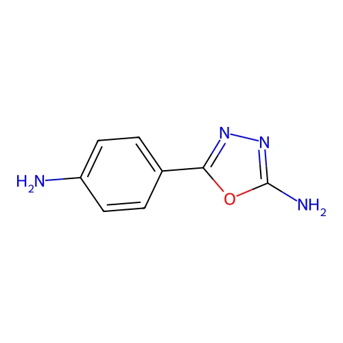 5-(4-Aminophenyl)-1,3,4-oxadiazol-2-amine structure