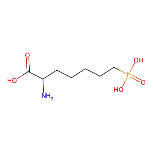 2-Amino-7-phosphonoheptanoic acid structure