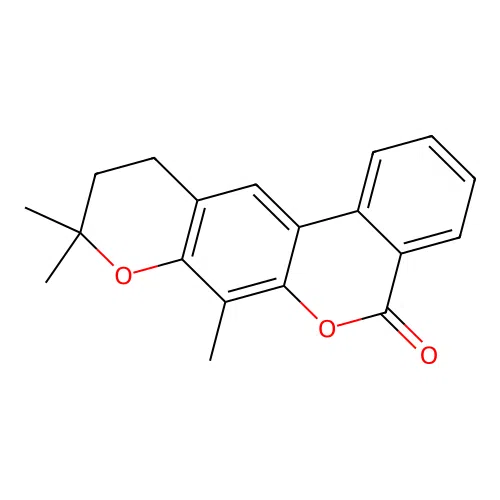7,9,9-Trimethyl-10,11-dihydrobenzo[c]pyrano[3,2-g]chromen-5-one structure