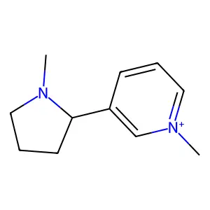 Pyridinium, 1-methyl-3-((2S)-1-methyl-2-pyrrolidinyl)- structure