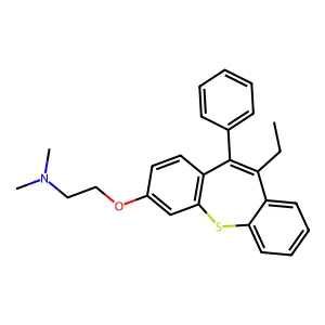 DIBENZO(b,f)THIEPIN, 7-(2-(DIMETHYLAMINO)ETHOXY)-11-ETHYL-10-PHENYL- structure
