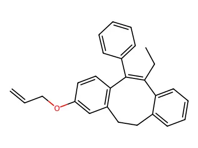 5,6-Dihydro-3-allyloxy-11-ethyl-12-phenyldibenzo[a,e]cyclooctene structure