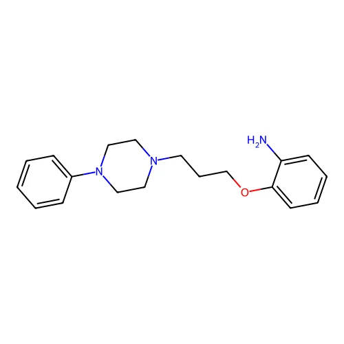 Benzenamine, 2-(3-(4-phenyl-1-piperazinyl)propoxy)- structure