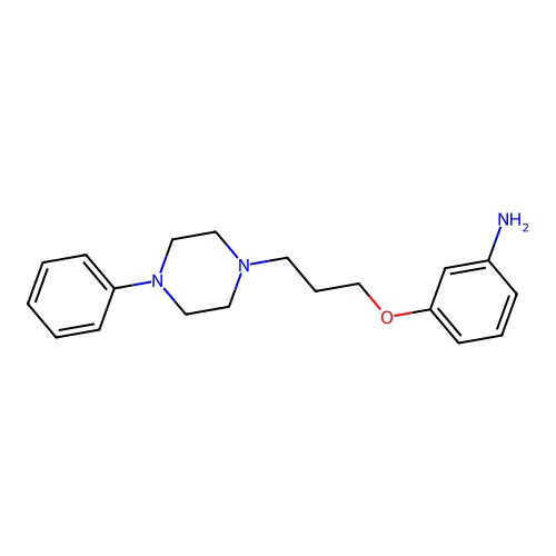 Benzenamine, 3-(3-(4-phenyl-1-piperazinyl)propoxy)- structure