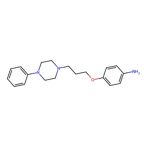 Benzenamine, 4-(3-(4-phenyl-1-piperazinyl)propoxy)- structure