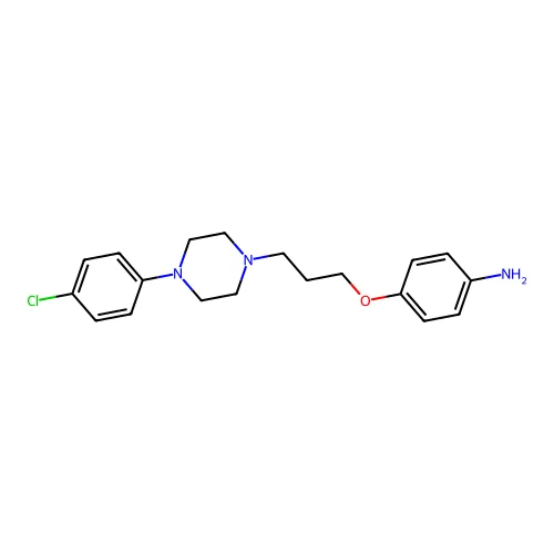 Benzenamine, 4-(3-(4-(4-chlorophenyl)-1-piperazinyl)propoxy)- structure