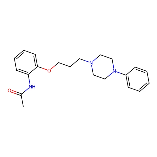 Acetamide, N-(2-(3-(4-phenyl-1-piperazinyl)propoxy)phenyl)- structure