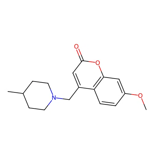 7-Methoxy-4-[(4-methylpiperidin-1-yl)methyl]chromen-2-one structure
