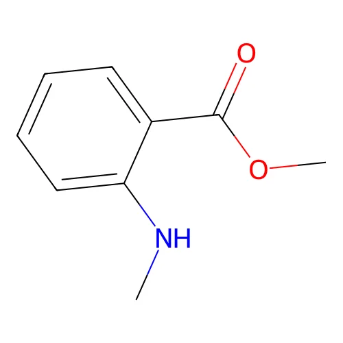 Methyl N-methylanthranilate structure