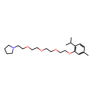 Pyrrolidine, 1-(2-(2-(2-(2-(thymyloxy)ethoxy)ethoxy)ethoxy)ethyl)- structure