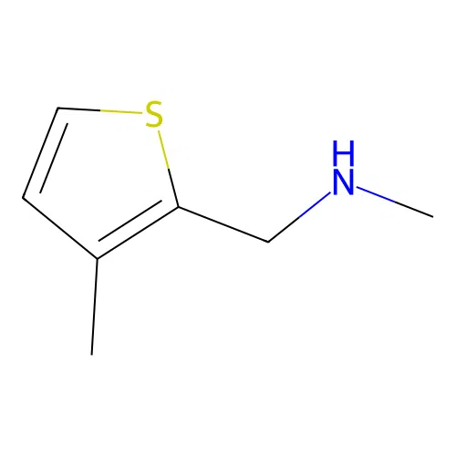 N-methyl-1-(3-methylthiophen-2-yl)methanamine structure