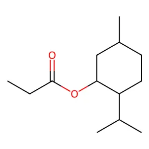 Menthyl propionate structure