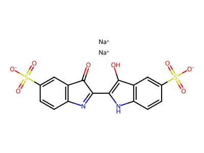 Indigotin disulfonate sodium structure