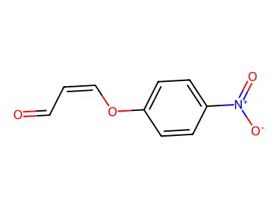 3-(4-Nitrophenoxy)prop-2-enal structure