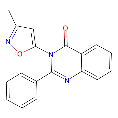 4(3H)-Quinazolinone, 3-(3-methyl-5-isoxazolyl)-2-phenyl- structure