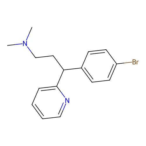 Brompheniramine structure