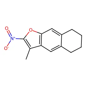 2-Nitro-3-methyl-5,6,7,8-tetrahydronaphtho(2,3-b)furan structure