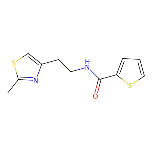 N-[2-(2-methyl-1,3-thiazol-4-yl)ethyl]thiophene-2-carboxamide structure