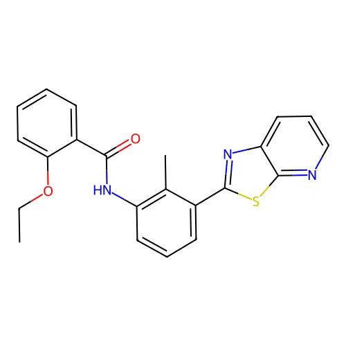 2-Ethoxy-N-(2-methyl-3-{[1,3]thiazolo[5,4-B]pyridin-2-YL}phenyl)benzamide structure