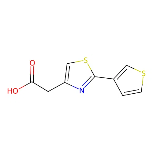 2-[2-(Thiophen-3-yl)-1,3-thiazol-4-yl]acetic acid structure