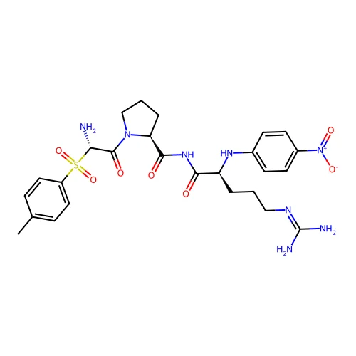 N(alpha)-4-Tosyl-glycyl-prolyl-arginine-4-nitroanilide structure