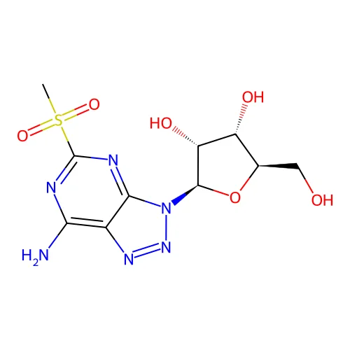 2-Fluoro-8-azaadenosine structure