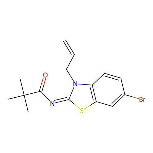 (Z)-N-(3-allyl-6-bromobenzo[d]thiazol-2(3H)-ylidene)pivalamide structure