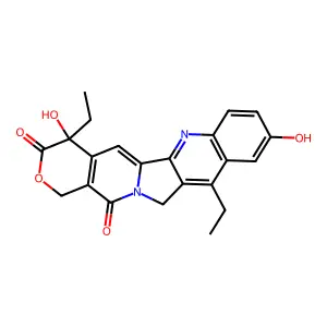 7-Ethyl-10-Hydroxycamptothecin structure