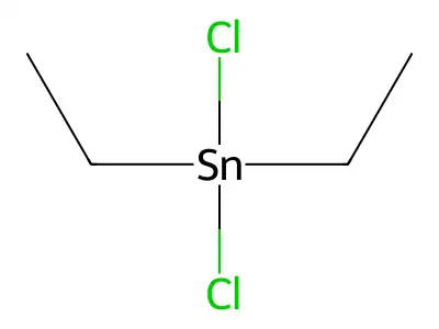 Diethyltin dichloride structure