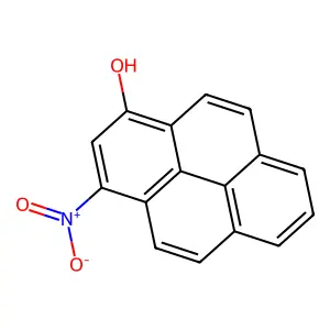 3-Hydroxy-1-nitropyrene structure